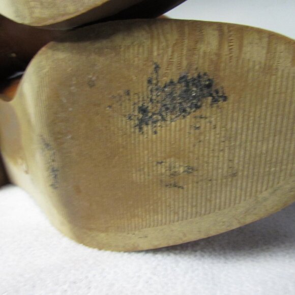 MICHAEL KORS Stockard Cognac Leather Tall Riding Boot Gold MK Sz 5.5 - Picture 12 of 16